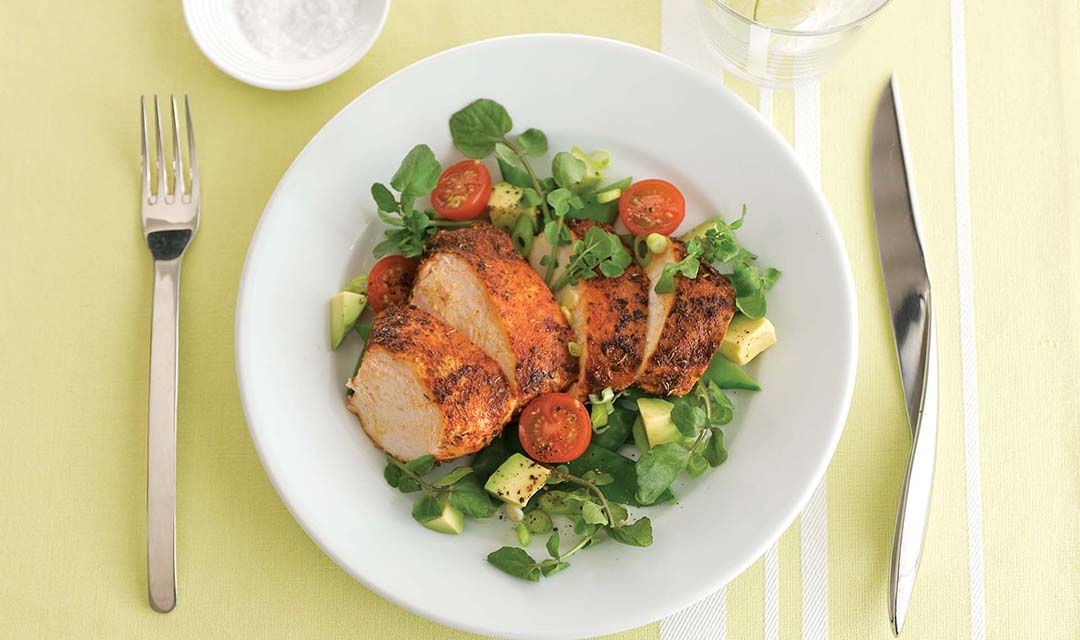 Cajun Chicken and Avocado Salad