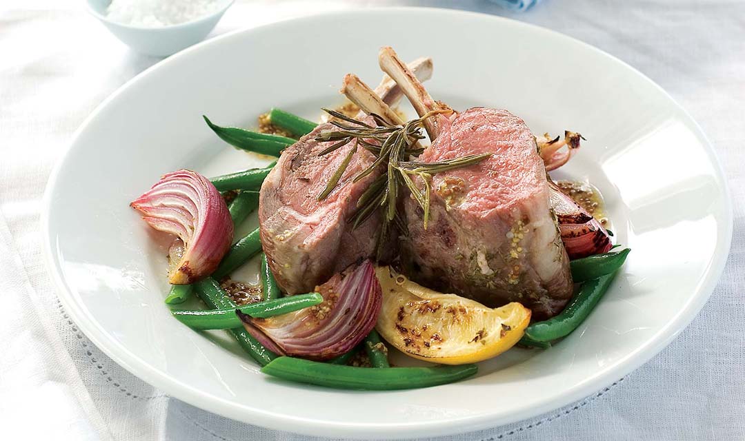 Lemon and Garlic Lamb Rack