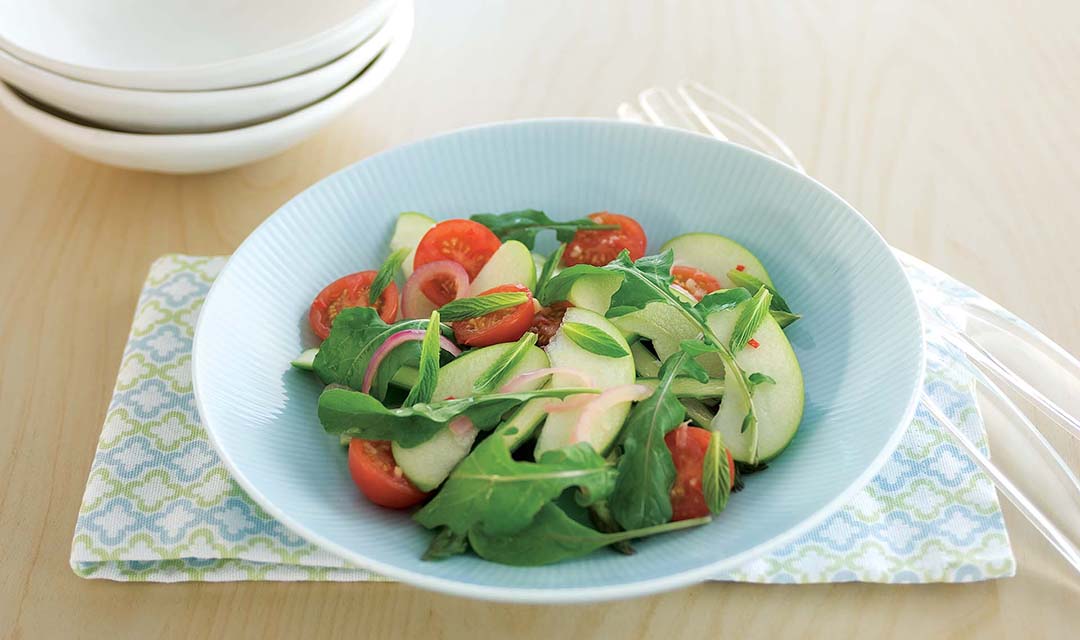 Warm Tomato and Apple Salad