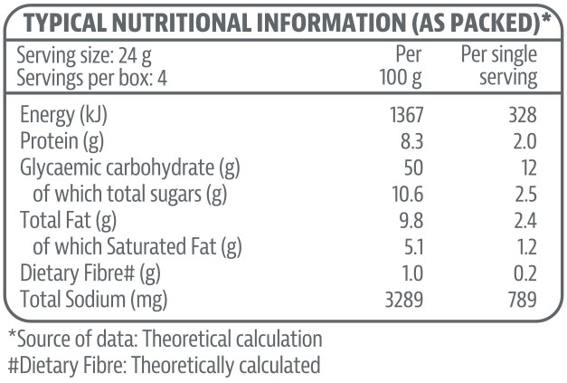 Tony Ferguson Instant Soup Beef and Veg Nutritable, 96g