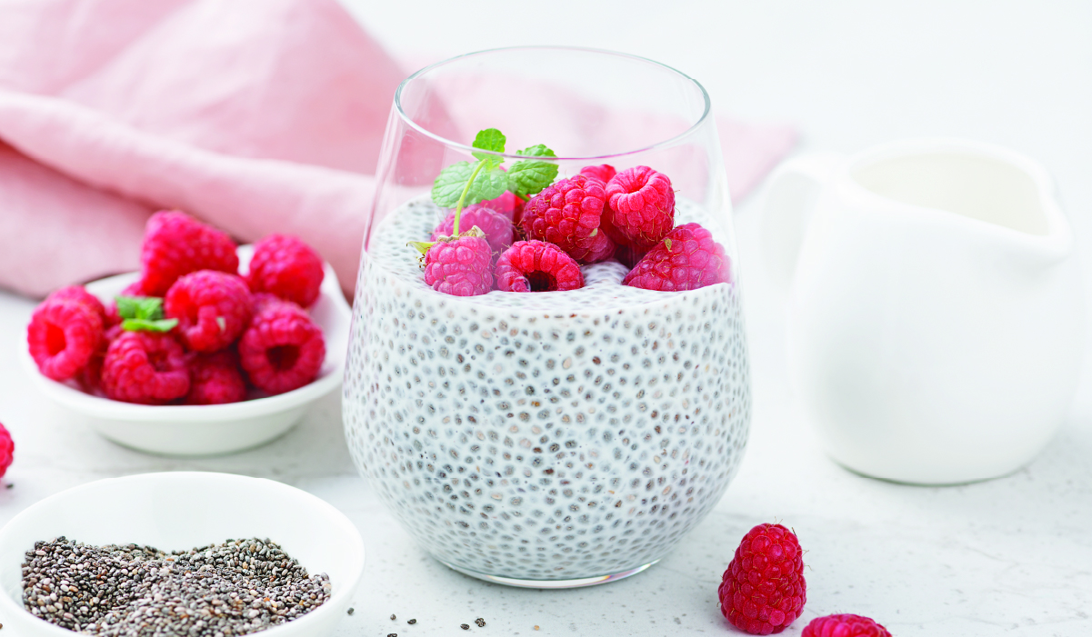 Coconut milk chia pudding