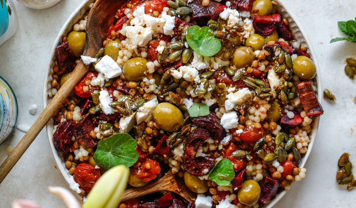 Couscous Pumpkin Brittle Salad